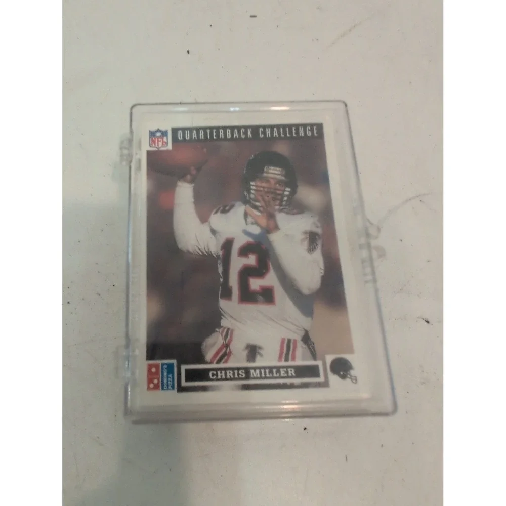 1991 Dominos Quarterback Challenge NFL Promo Packs, #1-50 complete set & case